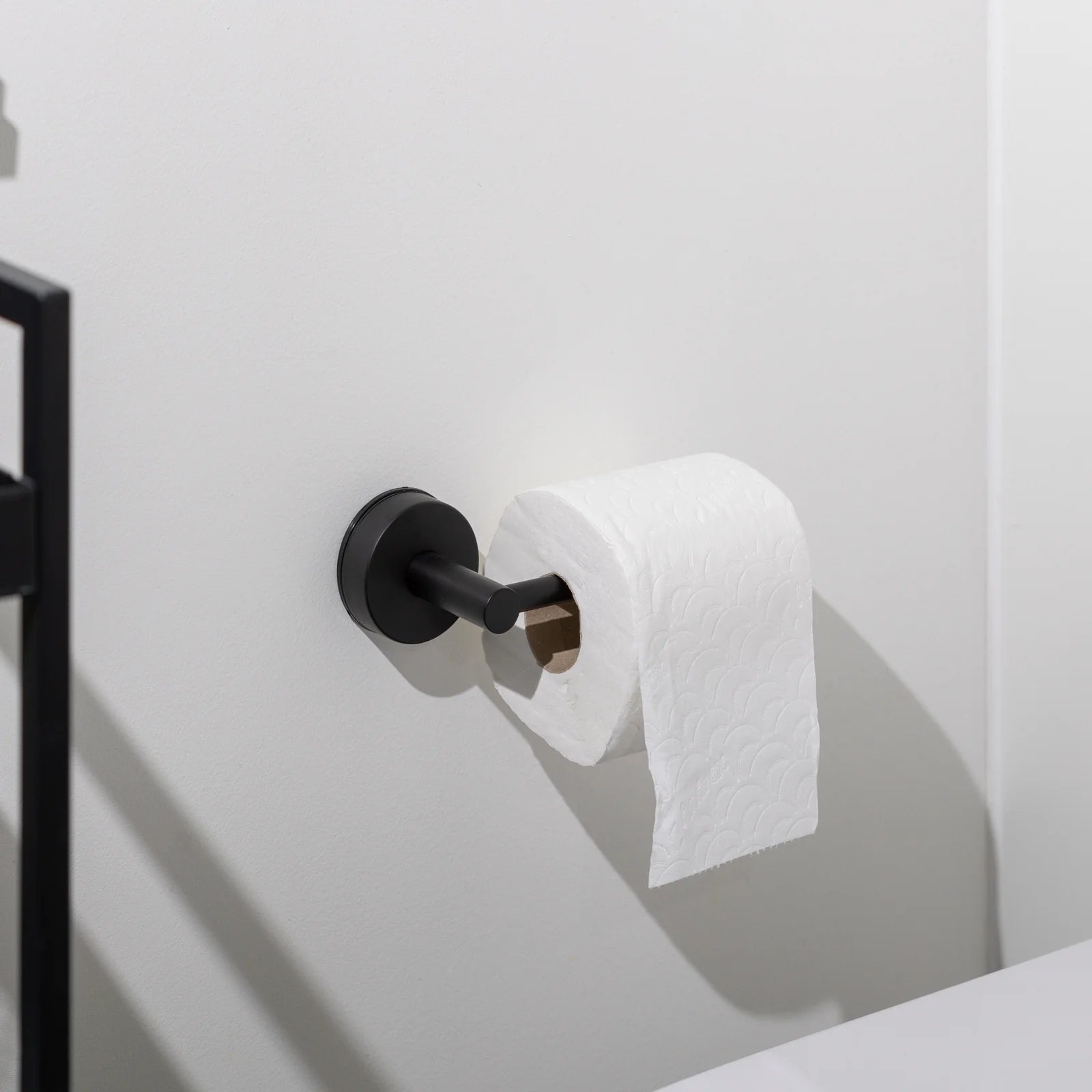 Toalettrulle Hållare - Enkel Montering utan att borra